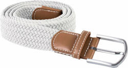 K-UP Uniszex K-UP KP805 Braided Elasticated Belt -Egy méret, White