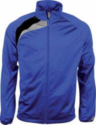 Proact Gyerek Proact PA307 Kids' Tracksuit Top -6/8, Sporty Royal Blue/Black/Storm Grey