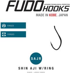 FUDO Hooks Carlige FUDO Shin Aji with Ring (SAJR-BN) Nr. 8, BN-Black Nickel, 15buc/plic (2501-8)