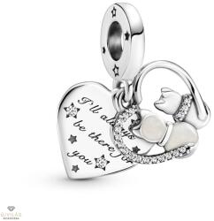 Pandora Macskák és szívek charm - 799546C01