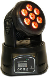 Thunder Germany MHD-10WB Wash Robotlámpa, 7X10W (QUAD Multicolor LED) Sound, DMX, Auto