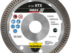 SAMEDIA SHOXX® KTX Ø 125 gyémánt vágótárcsa (310815) - praktikuskft