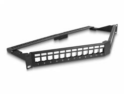 Delock Patch panel 19" pentru 24 x keystone 1U unghi, Delock 66976 (66976)