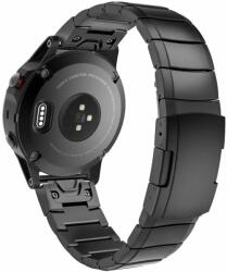  Fém Szíj Remienok Na Garmin 26mm Fenix 3 / 5x / 3hr / 5x Plus / 6x / 6x / 7 X Pro Doop Steelband Fekete