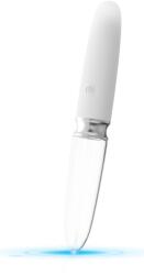 You2Toys Vibrator Straight LED, 10 Moduri Vibratii, Silicon/Sticla, USB, Alb, 17.7 cm Vibrator