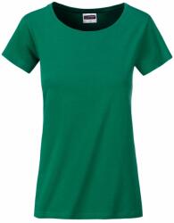 James & Nicholson Tricou clasic de damă din bumbac organic 8007 - Verde irlandeză | XL (1-8007-1754759)