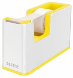 LEITZ Ragasztószalag adagoló LEITZ Wow ragasztószalaggal fehér/sárga (53641016) - robbitairodaszer