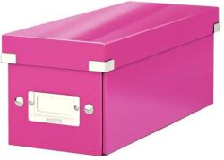 LEITZ CD tartó LEITZ CLICK&STORE lakkfényű rózsaszín (60410023)
