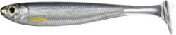 LIVETARGET Shad Livetarget Slowroll Shiner Paddle Tail, culoare Silver-Smoke, 8.5cm, 4buc (F1.LT.SRS85SK951)