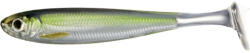 LIVETARGET Shad Livetarget Slowroll Shiner Paddle Tail, culoare Silver-Green, 10cm, 4buc (F1.LT.SRS100SK952)