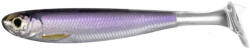 LIVETARGET Shad Livetarget Slowroll Shiner Paddle Tail, culoare Silver-Purple, 8.5cm, 4buc (F1.LT.SRS85SK207)