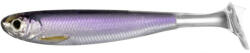 LIVETARGET Shad Livetarget Slowroll Shiner Paddle Tail, culoare Silver-Purple, 10cm, 4buc (F1.LT.SRS100SK207)