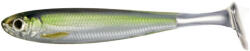 LIVETARGET Shad Livetarget Slowroll Shiner Paddle Tail, culoare Silver-Green, 8.5cm, 4buc (F1.LT.SRS85SK952)
