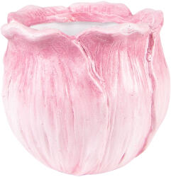 Clayre & Eef Set 2 ghivece flori ceramica roz 12x12x10 cm (6PR3624)