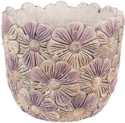Clayre & Eef Set 2 ghivece flori ceramica violet 19x16 cm (6TE0453L)