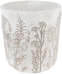 Clayre & Eef Set 2 ghivece flori ceramica bej 20x21 cm (6TE0406L)