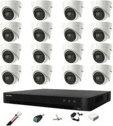 Hikvision Sistem de supraveghere Hikvision 16 camere de interior 8MP 2.8mm IR 60m, DVR 16 canale 4K, accesorii montaj (36195-)