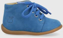 Pom D'api gyerek félcipő velúrból - kék 22 - answear - 20 990 Ft