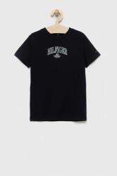 Tommy Hilfiger gyerek pamut póló fekete - fekete 140 - answear - 9 290 Ft