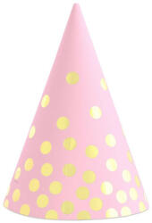 Godan Pink kalap, arany pöttyös 6 db/csomag