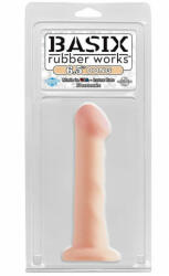 Pipedream Dildo Basix Rubber Works - 6.5"dong With Suction Cup