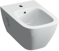 Geberit Bideu suspendat Geberit, Selnova Square, forma partial inchisa, alb (501.547.01.1)
