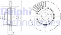 DELPHI Disc frana DELPHI BG4282C (BG4282C) - automobilus