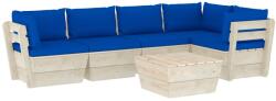 vidaXL Set mobilier din paleți cu perne, 6 piese, lemn molid 3063574