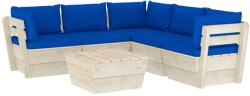 vidaXL Set mobilier din paleți cu perne, 6 piese, lemn molid 3063538