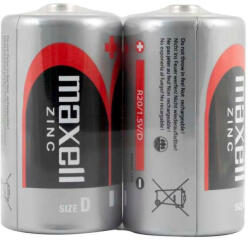 Maxell Féltartós Góliát D R20 elem x 2 db fóliában (MX-R20-S2)
