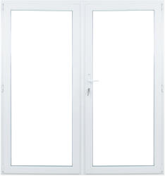 WindowMAG Usa din PVC cu geam termopan 3/3, 6 camere, Alb, 160×210, Prag PVC, Stanga