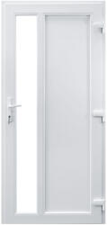 WindowMAG Usa din PVC cu geam termopan, montant vertical 1/3 tip 4, 4 camere, prag aluminiu, dreapta , alb , 68 x 200 cm