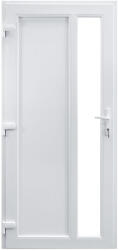 WindowMAG Usa din PVC cu geam termopan, montant vertical 1/3 tip 4, 6 camere, prag aluminiu, stanga , alb , 88 x 190 cm
