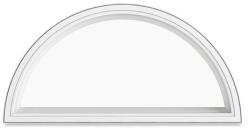 WindowMAG Fereastra PVC termopan tip arcada, 6 camere, alb, 120 x 60 cm, fix