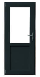 WindowMAG Usa din PVC cu geam termopan 2/3 tip 2, 6 camere, prag pvc, stanga , gri antracit , 98 x 190 cm