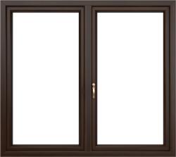 WindowMAG Fereastra PVC termopan, 6 camere, mahon, 200 x 140 cm, fix + dubla deschidere, dreapta