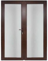 WindowMAG Usa din PVC cu geam termopan 3/3, 4 camere, Nuc, 200×210, Prag PVC, Stanga