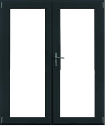 WindowMAG Usa din PVC cu geam termopan 3/3, 6 camere, Gri antracit, 160×210, Prag PVC, Dreapta