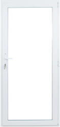 WindowMAG Usa din PVC cu geam termopan 3/3, 4 camere, Alb, 77×202, Prag PVC, Dreapta