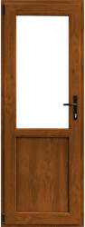 WindowMAG Usa din PVC cu geam termopan 2/3, 4 camere, Stejar auriu, 78×188, Prag Aluminiu, Stanga