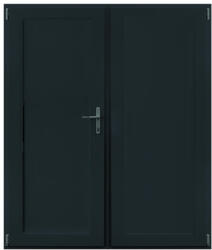 WindowMAG Usa din PVC cu panel PVC , 4 camere, Gri antracit, 180×210, Prag PVC, Stanga