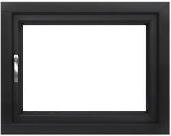 WindowMAG Fereastra PVC termopan, 6 camere, gri antracit, 56 x 56 cm, simpla deschidere, dreapta