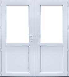 WindowMAG Usa din PVC cu geam termopan 2/3, 4 camere, Alb, 200×210, Prag PVC, Stanga
