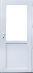 WindowMAG Usa din PVC cu geam termopan 2/3, 4 camere, Alb, 78×205, Prag PVC, Dreapta