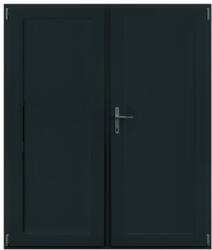 WindowMAG Usa din PVC cu panel PVC , 6 camere, Gri antracit, 200×210, Prag Aluminiu, Dreapta