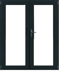 WindowMAG Usa din PVC cu geam termopan 3/3, 4 camere, Gri antracit, 180×210, Prag PVC, Dreapta