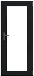 WindowMAG Usa din PVC cu geam termopan 3/3 tip 3, 4 camere, prag aluminiu, dreapta , black brown , 78 x 200 cm