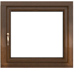 WindowMAG Fereastra PVC termopan, 4 camere, nuc, 40 x 40 cm, simpla deschidere, dreapta