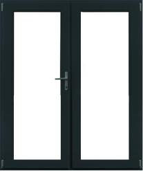 WindowMAG Usa din PVC cu geam termopan 3/3, 4 camere, Gri antracit, 160×210, Prag PVC, Stanga
