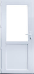 WindowMAG Usa din PVC cu geam termopan 2/3 tip 2, 4 camere, prag aluminiu, stanga , alb , 78 x 200 cm